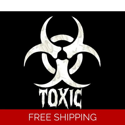 Biohazard Toxic Die Cut Vinyl Decal sticker Biohazard Toxic Die Cut Vinyl Decal sticker